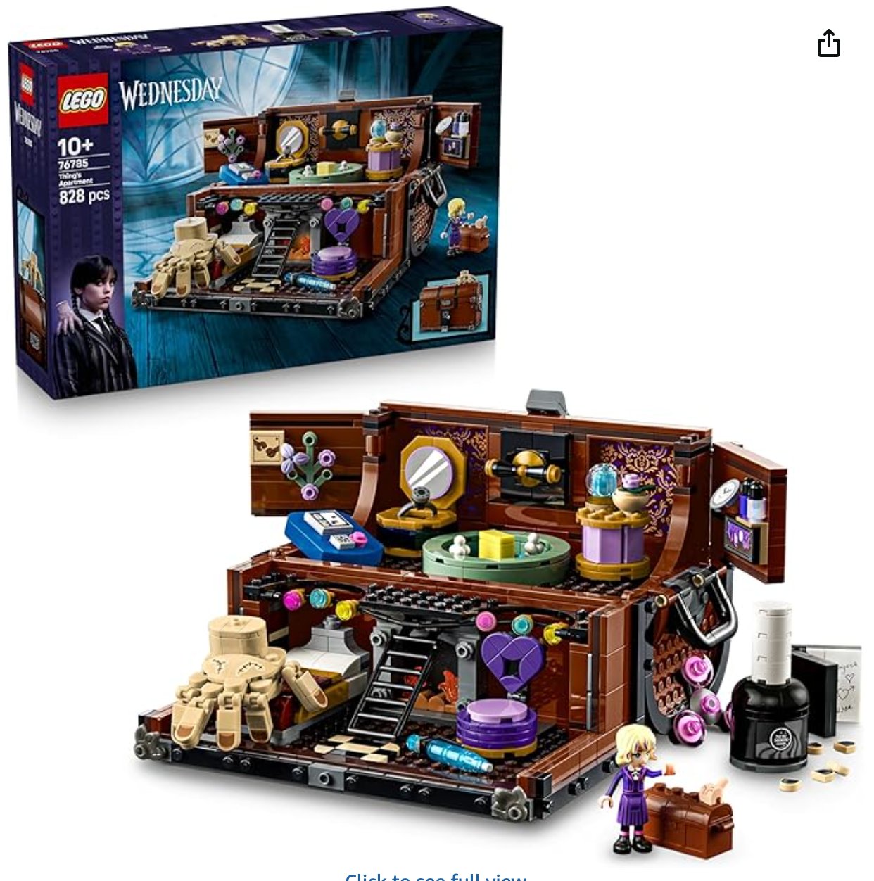 LEGO Wednesday Thing's Apartment - Play & Display Toy with an Enid Mini Doll and Thing Figure plus Accessories - Gift for 10+ Year Old Girls, Boys & Teenage TV Show Fans - 76785
