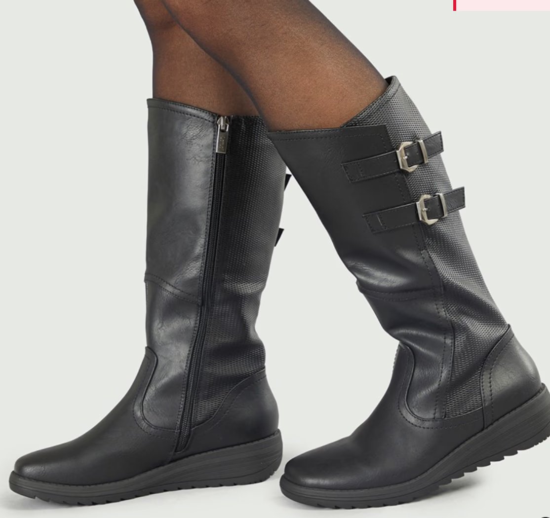Lotus Womens Tignes Knee High Boots Black