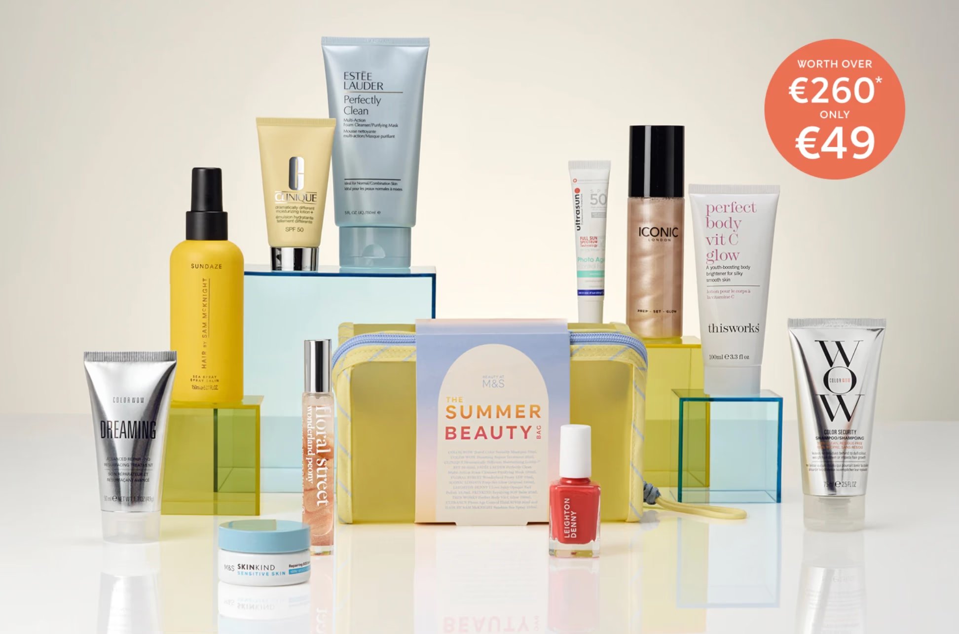 M&S Summer Beauty Bag with €260 of products