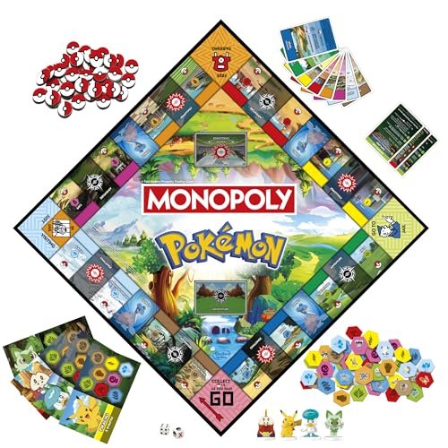 Monopoly Pokémon Edition Board Game - English Version