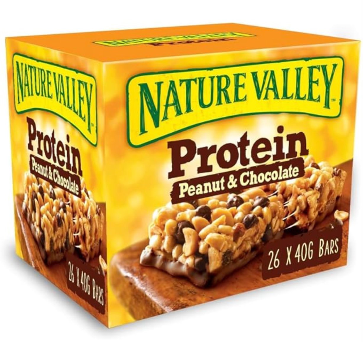 Nature Valley Protein, Peanut Chocolate Protein Bars, Natural Ingredients, Vegetarian Friendly, 26x40gr