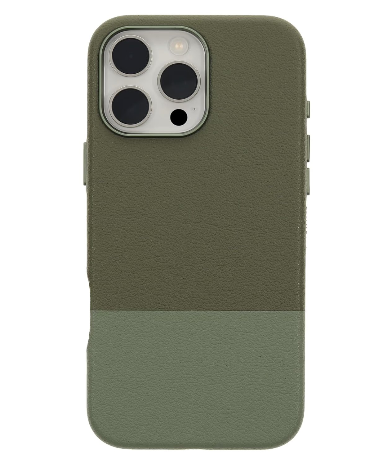OtterBox Leather Alternative Slim MagSafe Case for iPhone 16 Pro Max, Shockproof, Drop proof, Protective Thin Case, 3x Tested to Military Standard, Mojave Moss