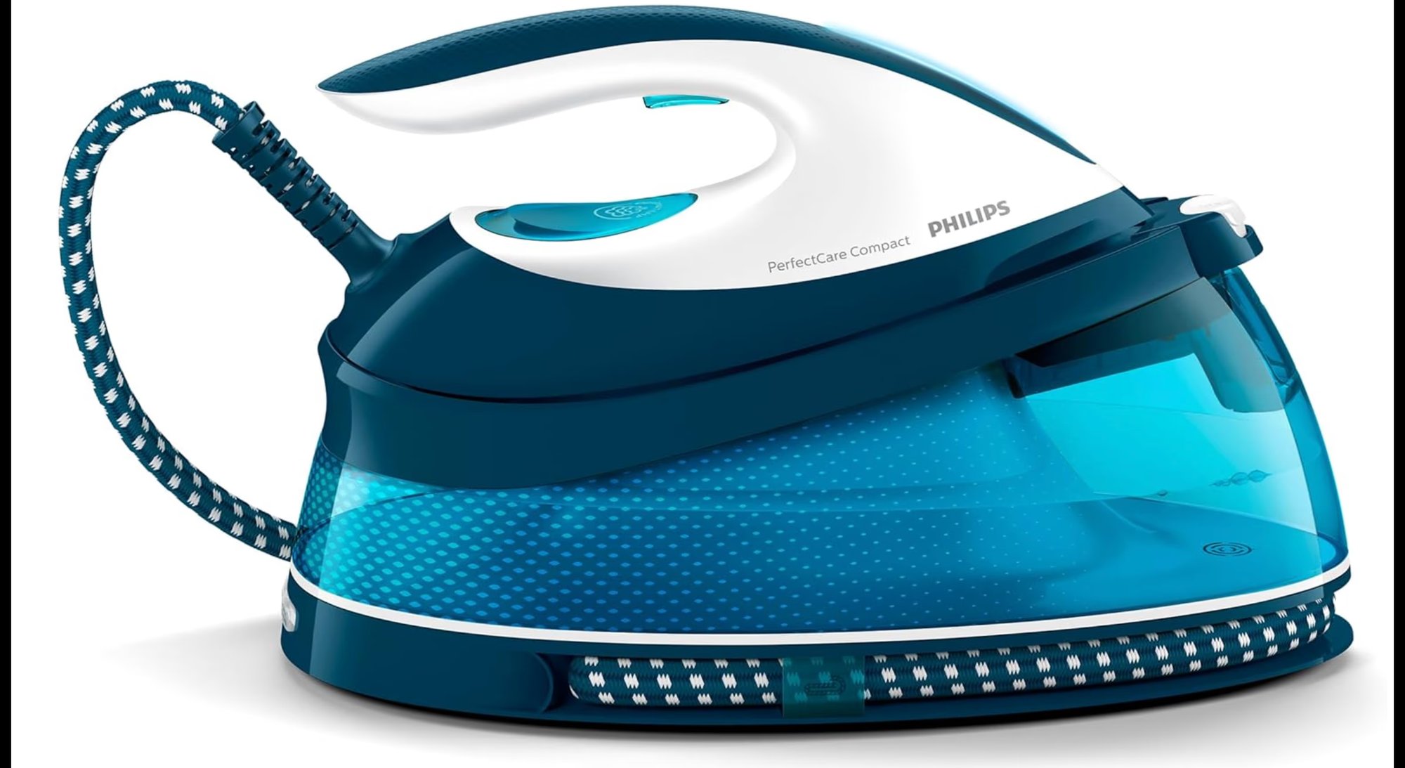 Philips PerfectCare Compact Steam Generator Iron, 1.5L Water Tank, Energy Saving, ECO Mode, No Burns with OptimalTEMP Technology