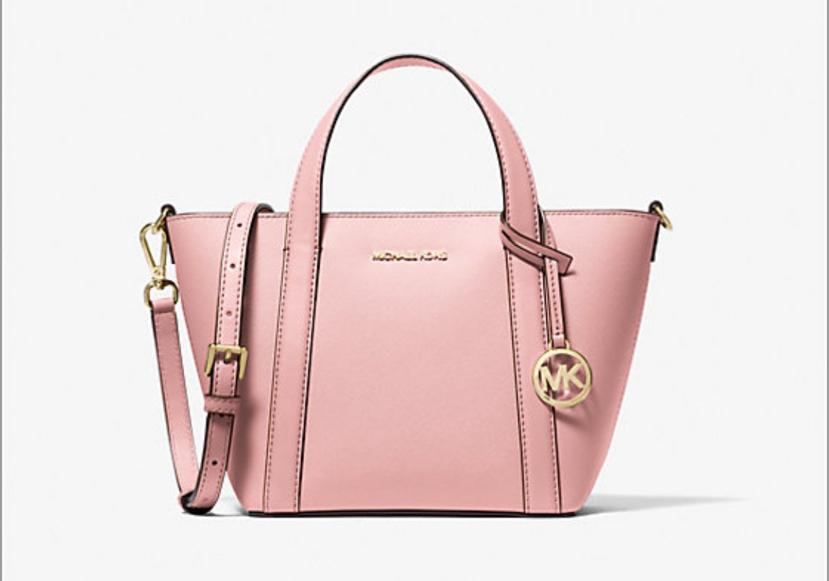 Pratt Small Tote Bag, Pink or White