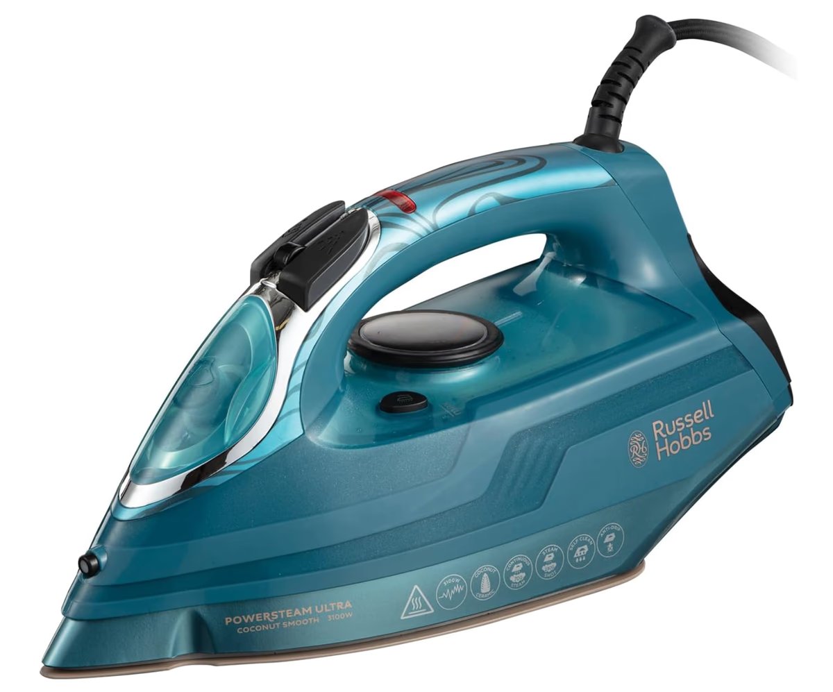 Russell Hobbs Iron [ 3100W, 230g ] PowerSteam Ultra Steam Shot Series
