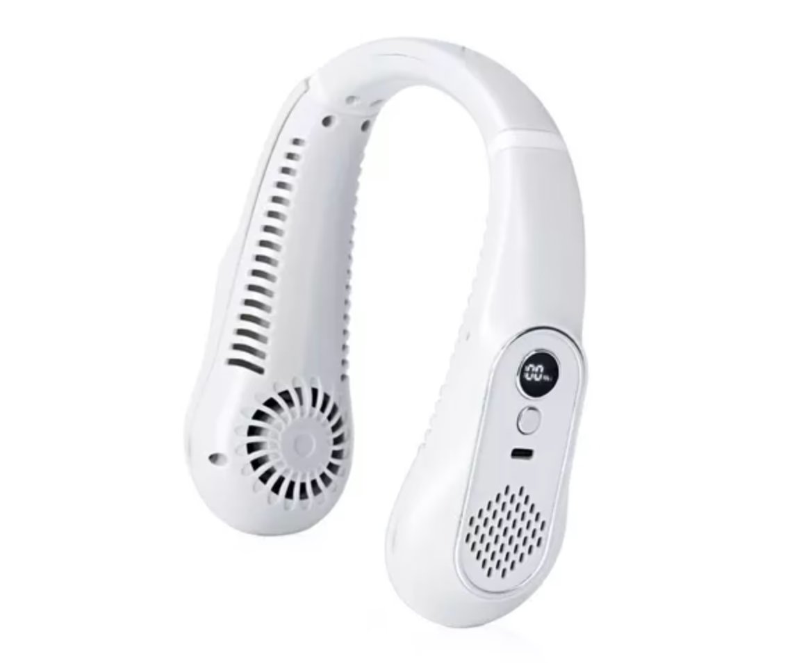 STATUS Rechargeable Neck Fan - White
