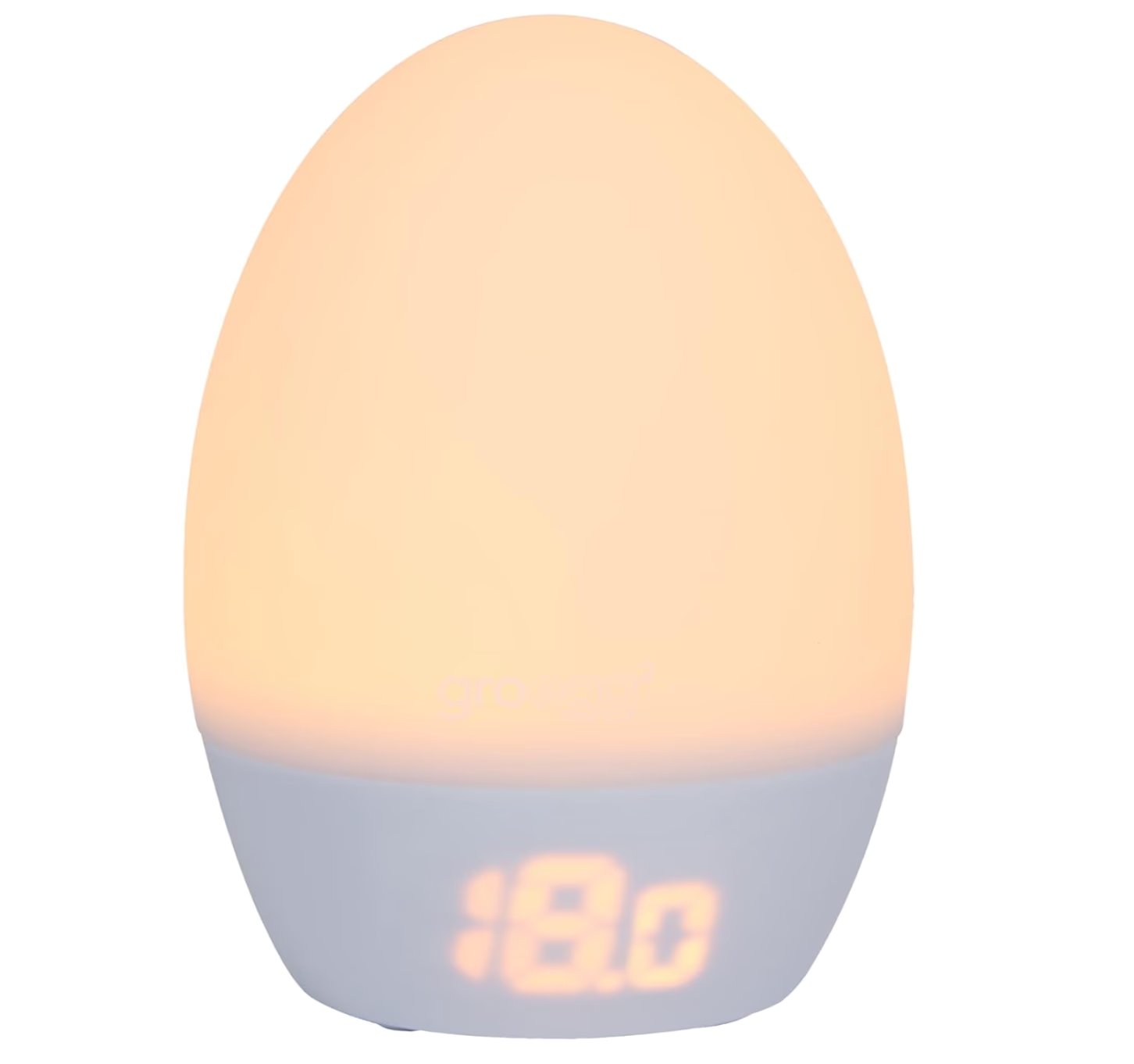Tommee Tippee GroEgg2, Toddler Nightlight, LED Colour-Changing with Digital Room Temperature Display for Safer Sleep, Adjustable Brightness, Silicone Shell, USB Rechargeable