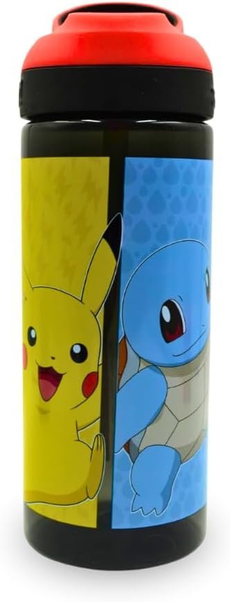 Xpressions HOX Pokémon Drinks Bottle with Carry Loop & Removable Straw 600ml